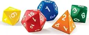 Learning Resources Jumbo Foam Polyhedral Dice, 5 Dice, 4, 8, 10, 20 Sides, Ages 5+
