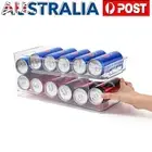 2 Tiers Can Dispenser Drink Beer Beverage Storage Rack Fridge Holder Shelf New