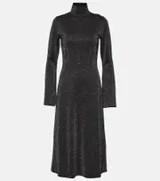 [Joseph] Joseph Double Face wool-blend midi dress AU 14 black
