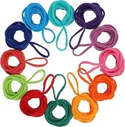 FOYTOKI Weaving Bands Pack 12 Colors 192 Pieces Potholder Refills for Kids Craft Projects