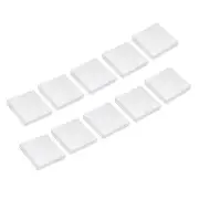 Coin Snap Holder Coin Case Storage Square Fit 17-37mm Coins, 10pcs Clear White