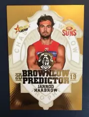 2019 AFL Select Footy Stars Brownlow Gold Predictor JARROD HARBROW BPG66 160/225