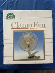 Vintage New In Box 1988 dynasty classics corporation clamp fan