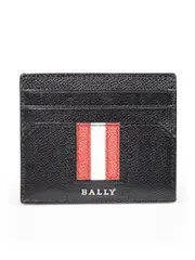 Black Striped Cardholder Wallet