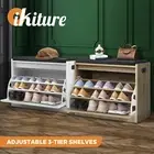 Oikiture Shoes Rack Storage Shoe Cabinet Bench Shelf Organiser Cupboard 15 Pairs
