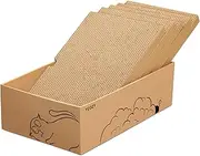 Ycozy Cat Scratcher Box, 5 in 1 Reversible Cardboard Scratching Pads Cat Scratching Board for Cat Paws 5 PCS Replacement Corrugated Cardboard Refill for Indoor Kitty/Cats