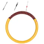50M 6mm Spiral Wire Cable Push Puller Snake Fish Tape Reel Conduit Rodder Guide