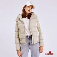 在飛比找momo購物網優惠-【BRAPPERS】女款 休閒連帽羽絨外套(淺綠)