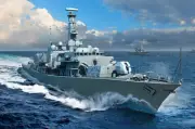 Model Ship Of War Construction Assembly Kit Hms Frigate Westminster 1