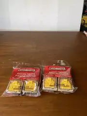 Lot Of 2 CATCHMASTER MOUSE TRAPS 4 Per Package = 8 traps Total
