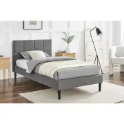 Theodore Bed Frame - Charcoal, Single - Single