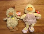 Ty EASTER CHICKS Lot - Peeps & Allegro MWMTs