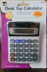 Desktop Calculator 8 Digit Display Battery Solar Basic Button Business Home