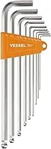 VESSEL Ball Point Hex L-Key Wrench (Long Type) (Inch) 9PC. Set No.8309BP-LINU 8309BPLINU