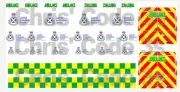 Code 3 Adhesive Vinyl Decals Greenlight 1/64 Transit Jumbo - Scottish Ambulance