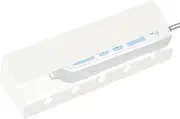 Under Desk Cable Management Tray - Socket Strip Organizer Stand | Adhesive Wire Management Holder No Screw Setup for TV Cabinet Gaming Desk Bedside Nightstand