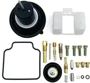 Motorcycle Carburetor Rebuild Carb Repair Kit with Float Air Cut Off Valve for Honda CN250 Helix Fusion CH250 Big Ship 22 CN 250
