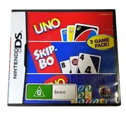 UNO, Skip-Bo, UNO Free Fall Nintendo DS 2DS 3DS Game *Complete* (Pre-Owned)