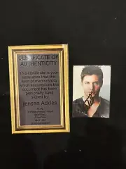 Original Signed Autograph Photo Of Jensen Ackles Supernatural With COA