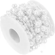 AUTSUPPL Creative DIY Bead Chain Ornament 1 Roll Pearl Fishing Line Bead String Decor