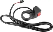 Dilwe Scooter Handlebar Switch, PVC Universal Motorcycle 22.5 mm Handlebar On/Off Switch Electric Bike Rocker Switch for E-Bike Motorcycle Scooters Head Lamp