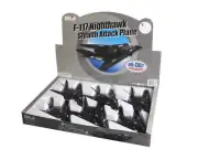 F-117 DIE-CAST PULLBACK 6 PLANE ASST IN COUNTER DISPLAY