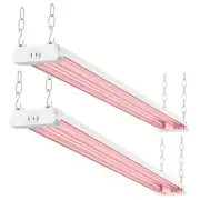 Sunco 4FT LED Grow Light for Indoor Plants 40W, Full Spectrum, Hanging