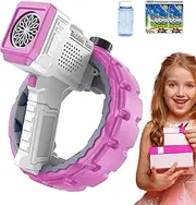 Automatic Bubble Blower for Kids | Professional Bubble Machine - Bubble Machine for Parties, Foam Machine for Party, Kids Outdoor Play Equipment, 6, 000 Colorful Bubbles