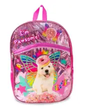 Rainbow Puppy 16” Pawsome Backpack