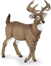 Papo -Hand-Painted - Figurine -Wild Animal Kingdom - White-Tailed Deer -53021 -Collectible - for Children - Suitable for Boys and Girls- from 3 Years Old