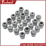 Findmall 24× ER40 Collet Set Metric Spring Collet Milling Lathe CNC Chuck