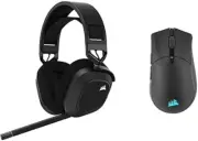 HS80 RGB WIRELESS Premium Gaming Headset + Sabre RGB PRO Wireless Gaming Mouse