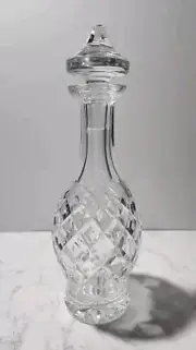 Waterford Cut Crystal Adare Decanter Signed-Ireland 13” Cut Stopper Orignal Box
