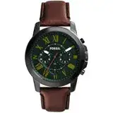 在飛比找遠傳friDay購物優惠-FOSSIL 古典伯爵三環計時腕錶-綠