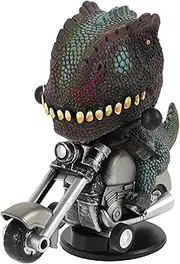CTIRCHIU Realistic Dinosaur Riding Bike Simulation Motorcycle Toy Decorative Model for Kids