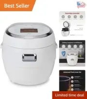 10-Cup Micom Rice Cooker with 16 Menu Options & Fuzzy Logic Technology