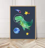 [Namly Design] Dinosaur Space Adventure Poster