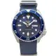 SEIKO 精工表 SRPD51K2手錶 藍 水鬼 夜光 手自動上鍊 機械 帆布 男錶