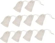 FOYTOKI 10 Pack Soap Pouches Reusable Portable Hanging Net Soap Storage Bags for Cleansing Exfoliating