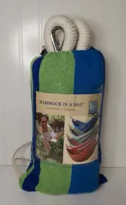 Hammock In A Bag 250Lbs Capacity With 6 Foot Ropes Indoor Outdoor
