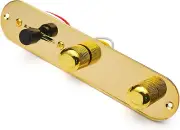 Guitar Control Plate Gold/Nickel with 3-Way Switch and Prewired Components