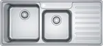 Franke BCX621RHD BELL Inset Sink Double Bowl with Drainer Overall 1080mm Width