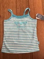 Girls Clothing - Pumpkin Patch Striped Stretch Tank Top - Size 2 - New NWT