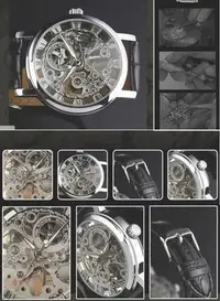在飛比找Yahoo!奇摩拍賣優惠-精品下殺~ 036 機械錶 鏤空雕花透視機械腕錶036 機械