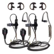 Covert Acoustic Tube Earpiece with Mic for Baofeng UV-5R Walkie Talkies, Surv...