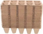 POPETPOP 20pcs Seedling Pot Pots for Plant Seedling Starter Grow Trays Germination Tray Nursery Planter Garden Supply Gardening Supplies Plant Fibres Brown