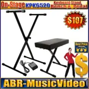 On-Stage KPK6520 Keyboard Stand/Bench Pack With Sustain Pedal