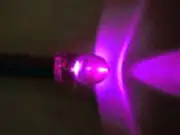 Computer Case Panel 5mm Purple LED Light 12VDC 16" Wires Universal Fit Tailed