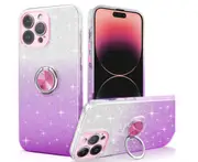 024 Phone Case Ring Holder Phone Protective Case for iPhone15 Pro