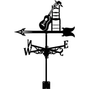 Iron Weather Vane Yard Weathervan Stations Thermometers Vanes